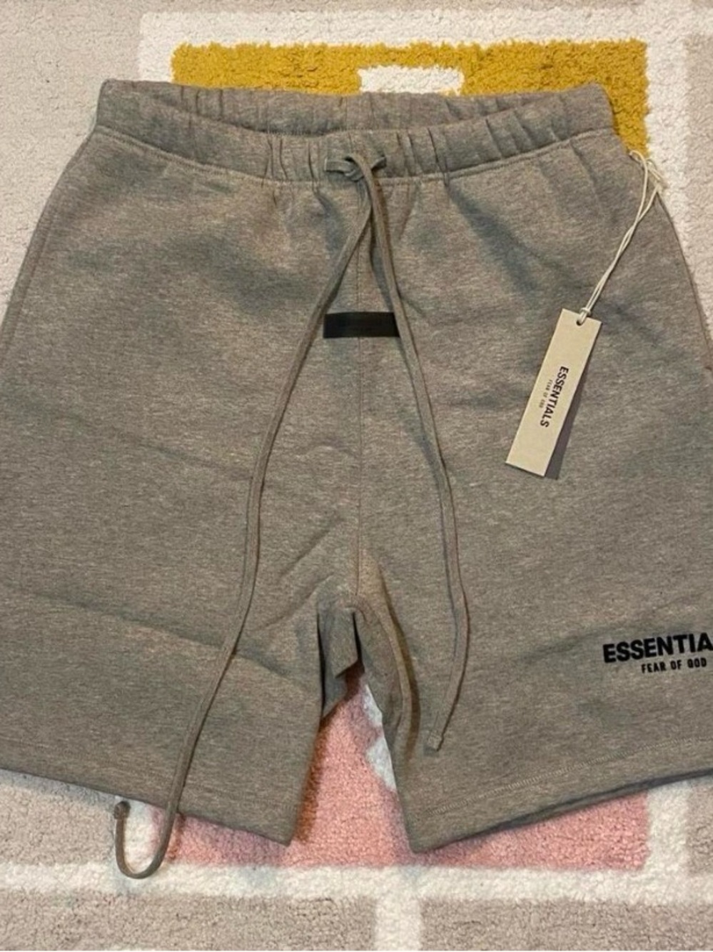 Fear of God ESSENTIALS Men's Grey Logo Sweatshorts